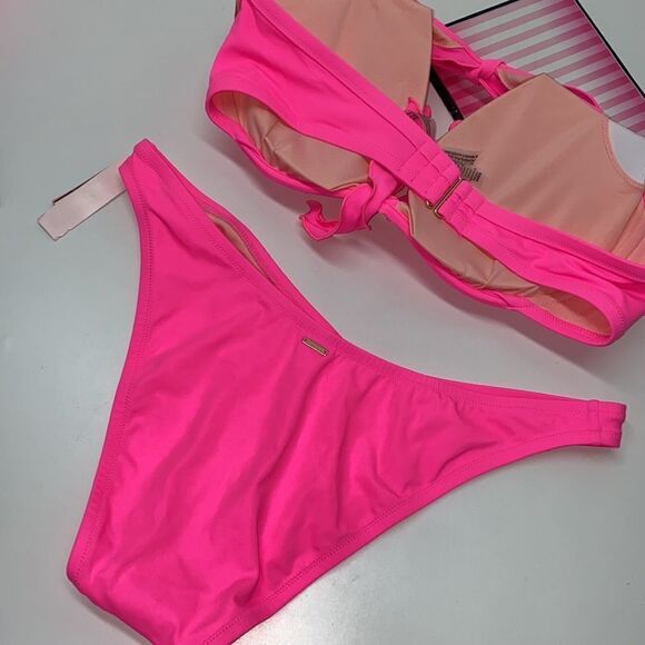 🔥VICTORIA SECRET SWIMSUIT SET TOP 38D push-up bottom /XLargeNew #1 - Picture 7 of 7